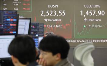 ‘트럼프 취임’ 앞두고 약보합...코스피, 2,523대 마감